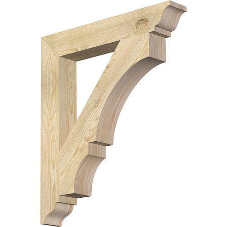 Ekena Millwork Balboa Traditional Rough Sawn Bracket, Douglas Fir, 4"W x 26"D x 30"H BKT04X26X30BOA01RDF